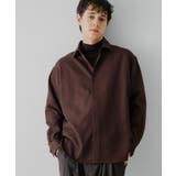 BROWN | ヘリンボーンレギュラーカラーシャツ | SENSE OF PLACE
