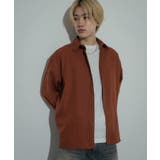 ORANGE | ヘリンボーンレギュラーカラーシャツ | SENSE OF PLACE