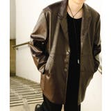 BROWN | フェイクレザーミドルジャケット | SENSE OF PLACE