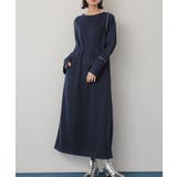 NAVY | ウエストタックカットワンピース | SENSE OF PLACE