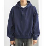 NAVY | Gem Stone Cropped Hoodie | SENSE OF PLACE
