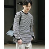 ワッフルボーダーロングTシャツ | SENSE OF PLACE | 詳細画像16