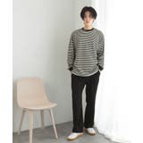 ワッフルボーダーロングTシャツ | SENSE OF PLACE | 詳細画像23