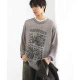 『洗濯可』グラフィックプリントシアーニット | SENSE OF PLACE | 詳細画像13