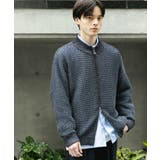 『ユニセックス』『洗濯可』シアーメッシュドライバーズカーディガン | SENSE OF PLACE | 詳細画像41