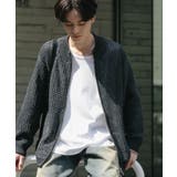 BLACK | 『ユニセックス』『洗濯可』シアーメッシュドライバーズカーディガン | SENSE OF PLACE