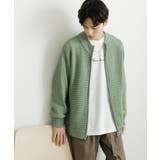 MINT | 『ユニセックス』『洗濯可』シアーメッシュドライバーズカーディガン | SENSE OF PLACE