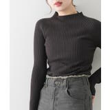 BLK×GRY | プチハイネックセーター | SENSE OF PLACE