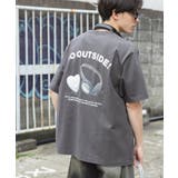 CHARCOAL | DEVICE ショートスリーブプリント Tシャツ B | SENSE OF PLACE