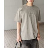 KHAKI | スノーダイクルーネックロゴTシャツ | SENSE OF PLACE
