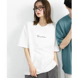 WHT×BLK | 『ユニセックス』シシュウポンチショートスリーブTシャツ | SENSE OF PLACE