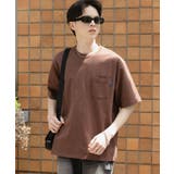 BROWN | 『WEB限定』『ユニセックス』ピスネーム付きポケットショートスリーブTシャツ | SENSE OF PLACE