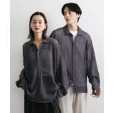 CHARCOAL | 『ユニセックス』メッシュ衿付きカーディガン | SENSE OF PLACE