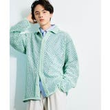 MINT | 『ユニセックス』メッシュ衿付きカーディガン | SENSE OF PLACE