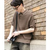 『一部WEB限定カラー』『ユニセックス』エアリーメランジニットポロシャツ | SENSE OF PLACE | 詳細画像26