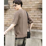 『一部WEB限定カラー』『ユニセックス』エアリーメランジニットポロシャツ | SENSE OF PLACE | 詳細画像30