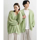 MINT | 『ユニセックス』『洗濯可』シアーVネックカーディガン | SENSE OF PLACE