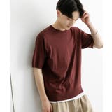 クルーネックニットショートスリーブTシャツ | SENSE OF PLACE | 詳細画像17