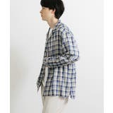 『ユニセックス』シアーチェックオープンカラーロングスリーブシャツ | SENSE OF PLACE | 詳細画像40