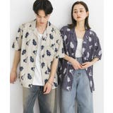 『ユニセックス』ボタニカルオープンカラーショートスリーブシャツ | SENSE OF PLACE | 詳細画像17