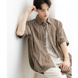 BROWN | アソートジャガードショートスリーブシャツ | SENSE OF PLACE