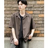 グレンチェックオープンカラーショートスリーブシャツ | SENSE OF PLACE | 詳細画像15