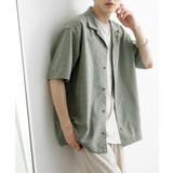 GREEN | グレンチェックオープンカラーショートスリーブシャツ | SENSE OF PLACE