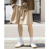 BEIGE | ワイドバギーショーツ | SENSE OF PLACE
