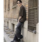 『ユニセックス』ダメージデニムワイドパンツ | SENSE OF PLACE | 詳細画像21