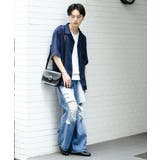 『ユニセックス』ダメージデニムワイドパンツ | SENSE OF PLACE | 詳細画像35