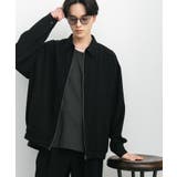 BLACK | 『UR TECH DRYLUXE』リネンライクジップブルゾン | SENSE OF PLACE