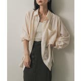 OFF WHITE | リネンライクショルダースリットシャツ | SENSE OF PLACE