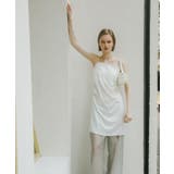 OFF WHITE | サテンタックミニキャミワンピース | SENSE OF PLACE