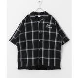 BLACK | ddp FRINGE CHECK SHIRTS | SENSE OF PLACE
