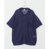 NAVY | ddp MESH KNIT SHIRTS | SENSE OF PLACE