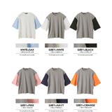日本製 袖カラー切替クルーネックビッグTシャツビッグ ワイド | Valletta | 詳細画像24 