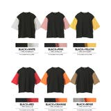 日本製 袖カラー切替クルーネックビッグTシャツビッグ ワイド | Valletta | 詳細画像25 