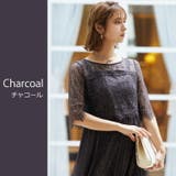 チャコールグレー | 4way レーストップス プリーツ | kana