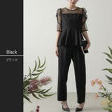 ブラック | パーティードレス 結婚式 パンツドレス | kana