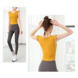 ヨガトップス カップ付き かわいい | VEROMAN FIT | 詳細画像5