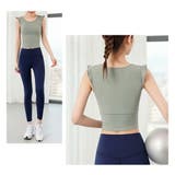 ヨガトップス カップ付き かわいい | VEROMAN FIT | 詳細画像9