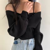 レイヤードニット オフショルダー プルオーバーニット | VICTORIA | 詳細画像6