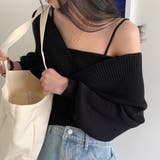 レイヤードニット オフショルダー プルオーバーニット | VICTORIA | 詳細画像7