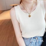 タンクトップ リブニット フリル | VICTORIA | 詳細画像5 