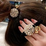 ヘアアクセサリー ヘアゴム ビジューシュシュ | VICTORIA | 詳細画像5 