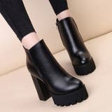 太ヒール 厚底ブーツ ショートブーツ | VICTORIA | 詳細画像7