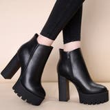 太ヒール 厚底ブーツ ショートブーツ | VICTORIA | 詳細画像8