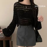 メッシュ ニット トップス | VICTORIA | 詳細画像4