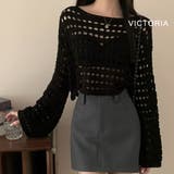 メッシュ ニット トップス | VICTORIA | 詳細画像6