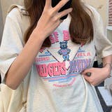 カジュアルプリント ロゴTシャツ レディース | VICTORIA | 詳細画像7